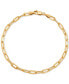 ფოტო #1 პროდუქტის Paperclip Link Chain Bracelet in 10k Gold