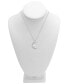 ფოტო #3 პროდუქტის Diamond (1/10 ct. t.w.) Moon & Stars 18" Pendant Necklace in Sterling Silver