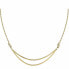 Decent Gold Plated Torchon Crystal Necklace SAWZ01