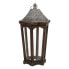 Lantern 32 x 28 x 60 cm Candleholder Brown Silver Fir wood (2 Units)