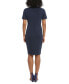 ფოტო #2 პროდუქტის Women's Button-Trim Sheath Dress