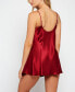 Фото #2 товара Ultra Soft Satin Lingerie Chemise with Adjustable Straps