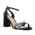 Фото #2 товара Nina Quinley Rhinestone Ankle Strap Dress Womens Black Dress Sandals QUINLEY-LS