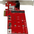 Фото #3 товара Kontroler StarTech PCIe x4 - 2x M.2 NGFF + 2x SATA III (PEXM2SAT3422)