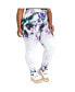 ფოტო #2 პროდუქტის Women's Plus Size Curvy Fit Active Floral Print Poly Tricot Legging