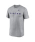 Фото #3 товара Men's Heather Gray LSU Tigers Primetime Legend Wordmark T-Shirt