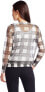 Фото #2 товара Diesel 243276 Womens Sheer Check Pullover Sweater Black/White Size X-Small