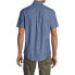 ფოტო #4 პროდუქტის Men's Short Sleeve Button Down Chambray Shirt