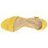 Фото #4 товара CL by Laundry Jody Block Heels Ankle Strap Womens Yellow Dress Sandals IJVC1SSS