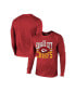 Фото #1 товара Men's Threads Red Kansas City Chiefs Super Bowl LVIII Tri-Blend Long Sleeve T-shirt