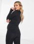 ASOS 4505 Maternity seamless zip through training long sleeve top