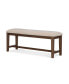 Bluffton Heights Brown Transitional Bench