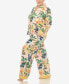 ფოტო #3 პროდუქტის Plus Size 2 Pc. Wildflower Print Pajama Set