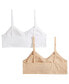 Фото #2 товара Little & Big Girls 2-Pack Seamless Ruched Bras