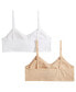 ფოტო #2 პროდუქტის Little & Big Girls 2-Pack Seamless Ruched Bras