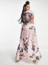Фото #3 товара Hope & Ivy Plus kimono sleeve satin maxi dress in mauve