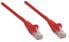 Фото #2 товара Intellinet Network Patch Cable - Cat6 - 3m - Red - CCA - U/UTP - PVC - RJ45 - Gold Plated Contacts - Snagless - Booted - Lifetime Warranty - Polybag - 3 m - Cat6 - U/UTP (UTP) - RJ-45 - RJ-45