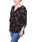 Фото #3 товара Petite Size 3/4 Roll Sleeve Top