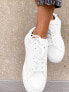 ASOS DESIGN Drama trainers in white