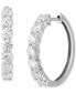 Lab Grown Diamond Small Hoop Earrings (2 ct. t.w.) in 14k White Gold