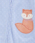 Фото #9 товара Toddler 1-Piece Fox 100% Snug Fit Cotton Footless Pajamas 2T