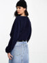 & Other Stories wool blend jumper in dark blue exclusive to ASOS