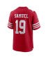 Фото #2 товара Men's Deebo Samuel Scarlet San Francisco 49Ers Player Game Jersey
