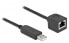 Фото #1 товара Delock Serial Connection Cable with FTDI chipset - USB 2.0 Type-A male to RS-232 RJ45 male 50 cm black - Black - 0.5 m - RJ-45 - USB 2.0 Type-A - Female - Male