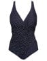 Фото #3 товара Miraclesuit Pin Point Oceanus Tummy Control One Piece Swimsuit, Midnight, 14