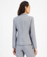 ფოტო #10 პროდუქტის Petite Crepe One-Button Blazer