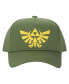 Фото #3 товара Men's Embroidered Hyrule Kingdom Logo Green Adjustable Baseball Hat