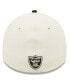 ფოტო #3 პროდუქტის Men's Cream, Black Las Vegas Raiders 2022 Sideline 39THIRTY 2-Tone Flex Hat