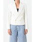 ფოტო #1 პროდუქტის Women's Double Breasted Blazer