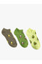 Avokado Desenli Çorap Seti 3'lü Çok Renkli