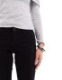 Noisy May Allie low rise skinny jeans in washed black