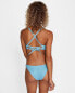RVCA 281510 Cross Back Bikini Tops - Run Wild Crossback (China Blue, Large)
