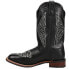 Laredo Kite Days Embroidery Square Toe Cowboy Womens Black Casual Boots 5820