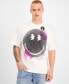 Фото #1 товара Men's Oversized Short Sleeve Crewneck Digi Smiley Graphic T-Shirt