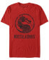 Фото #1 товара Men's Mortal Kombat Klassic Splatter Logo Short Sleeve T-shirt