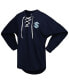 Фото #3 товара Women's Deep Sea Blue Seattle Kraken Spirit Lace-Up V-Neck Long Sleeve Jersey T-shirt