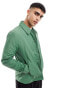 ASOS DESIGN lightweight harrington jacket with back print in green