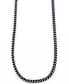 ფოტო #1 პროდუქტის Sutton Stainless Steel Blue-Tone Chain Necklace