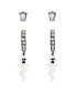 ფოტო #3 პროდუქტის Faux Stone Ghost Charm Huggie Duo Earring Set