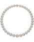 Cultured Freshwater Pearl Graduated 17-1/2" Strand Necklace (11-14mm) in 14k Gold, Created for Macy's