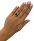 Фото #2 товара Costa Smeralda Emeralds (7/8 ct. t.w.) & Diamond (5/8 ct. t.w.) Halo Ring in 14k Gold