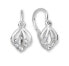 Gentle white gold earrings with clear crystals 239 001 00728 07