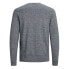 JACK & JONES Basic Knit V-Neck Twisted With Jet Stream Sweater