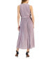 Фото #1 товара Women's Printed Faux-Wrap Sleeveless Pleated Fit & Flare Midi Dress