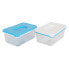 Фото #5 товара Прямоугольная коробочка для завтрака с крышкой White & Blue Высокая