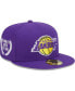 Фото #2 товара Men's Purple Los Angeles Lakers Camo Undervisor Laurels 59FIFTY Fitted Hat